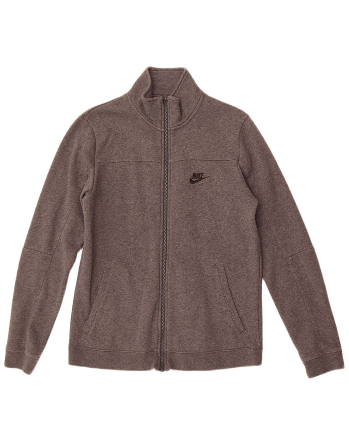 Jaqueta Nike masculina de agasalho masculino pequeno algodão manchado cinza