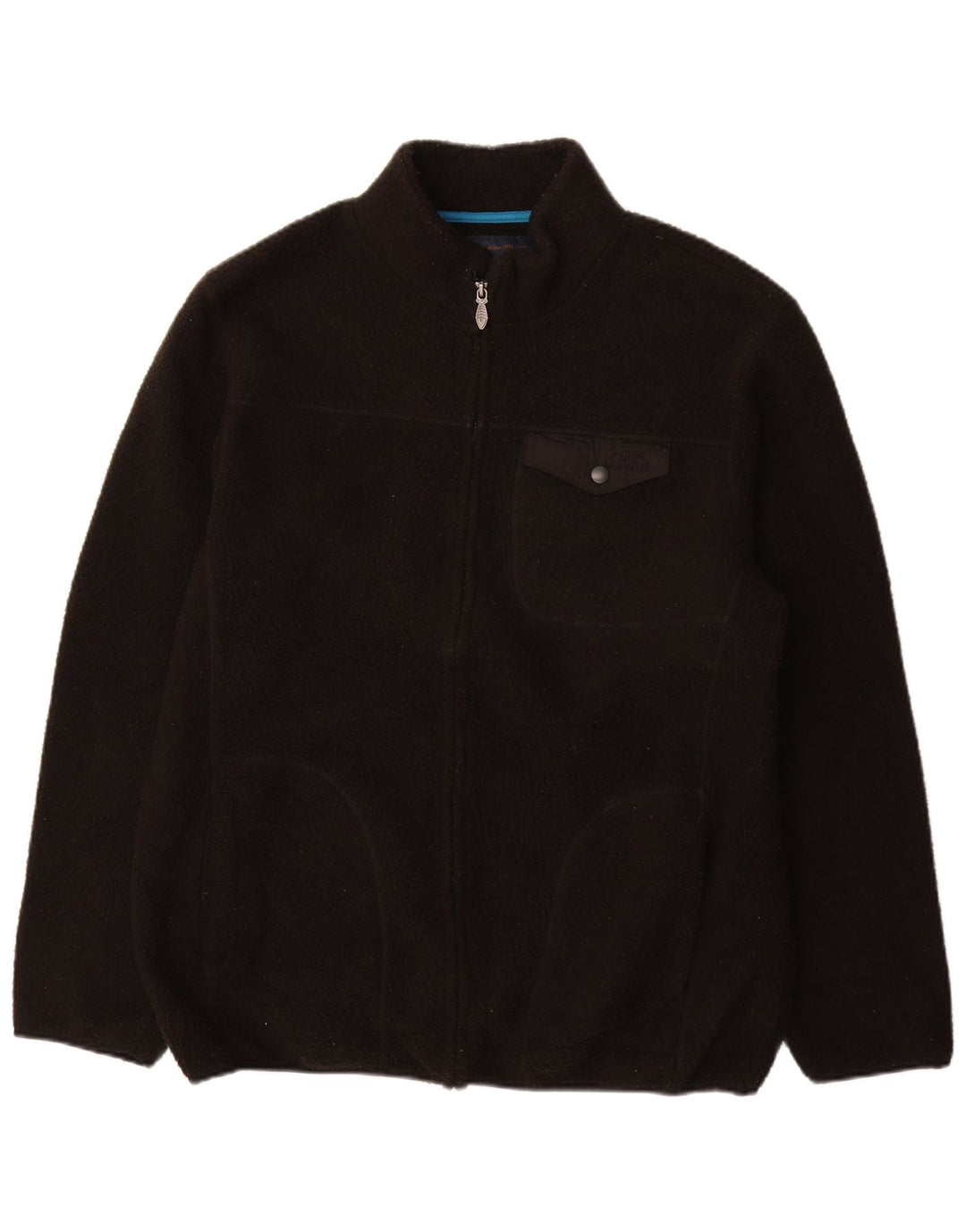 Jaqueta de lã masculina WEIRD FISH UK 42 XL poliéster preto