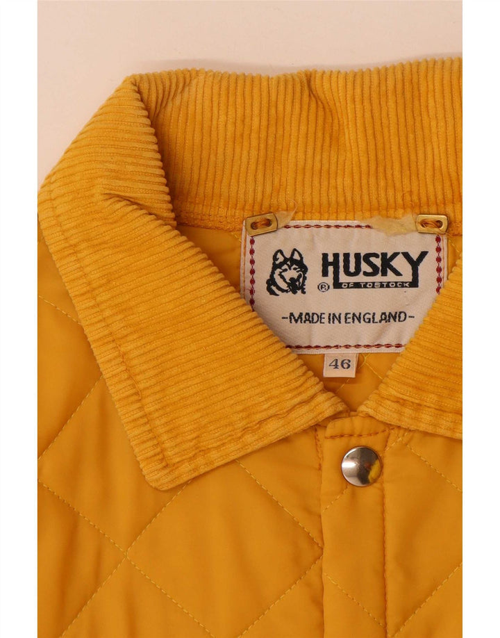 Jaqueta acolchoada masculina Husky UK 46 3XL poliamida amarela
