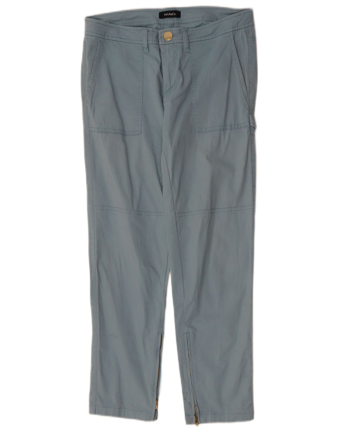 Calça Chino Reta Feminina MAX & CO. W30 L26 Azul