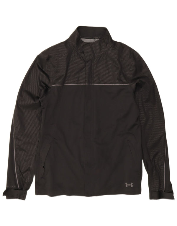 Under Armour Mens Treino Top Jacket Pequeno Poliéster Preto Riscas