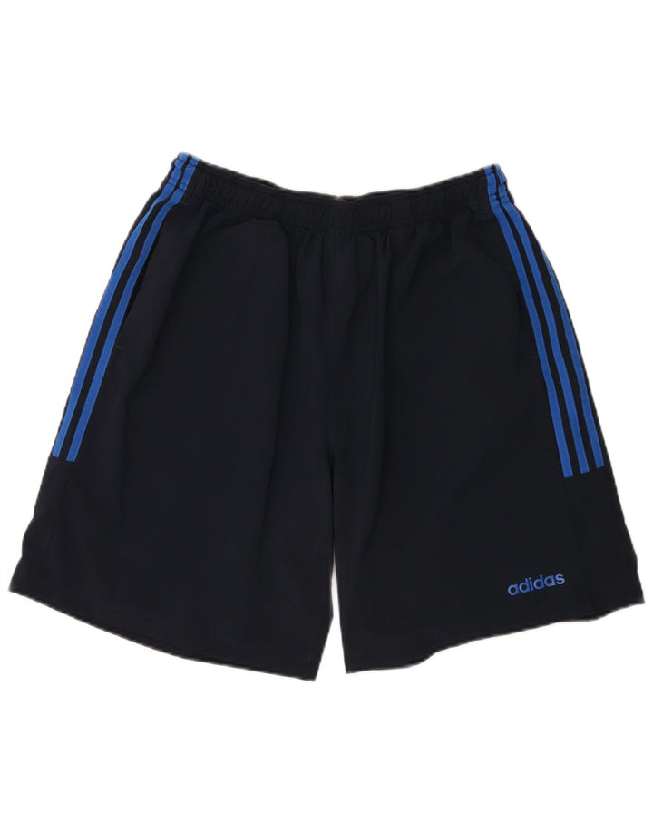Shorts esportivos masculinos Adidas XL azul marinho poliéster