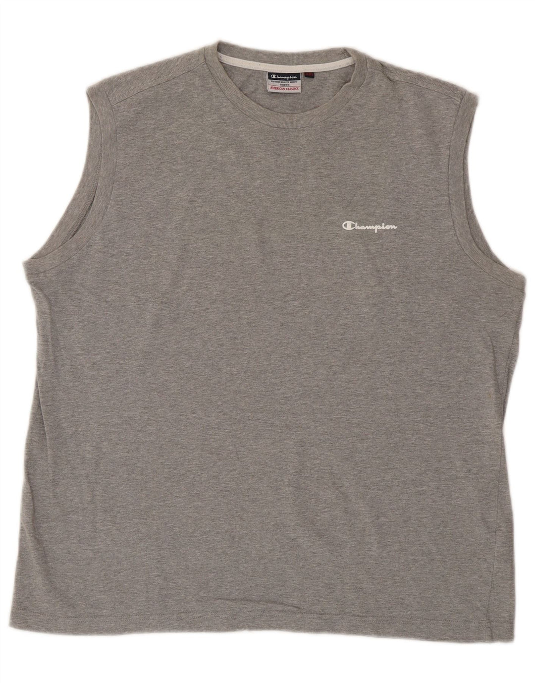 Colete feminino Champion UK 20 2XL algodão manchado cinza