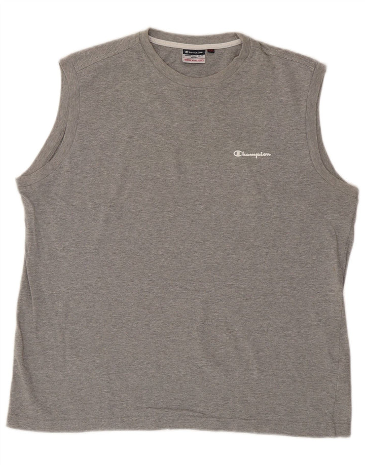 Colete feminino Champion UK 20 2XL algodão manchado cinza