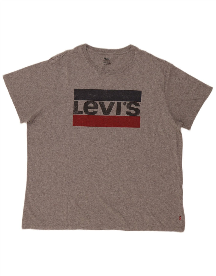 Camiseta gráfica masculina Levi's 2XL cinza
