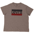 Camiseta gráfica masculina Levi's 2XL cinza