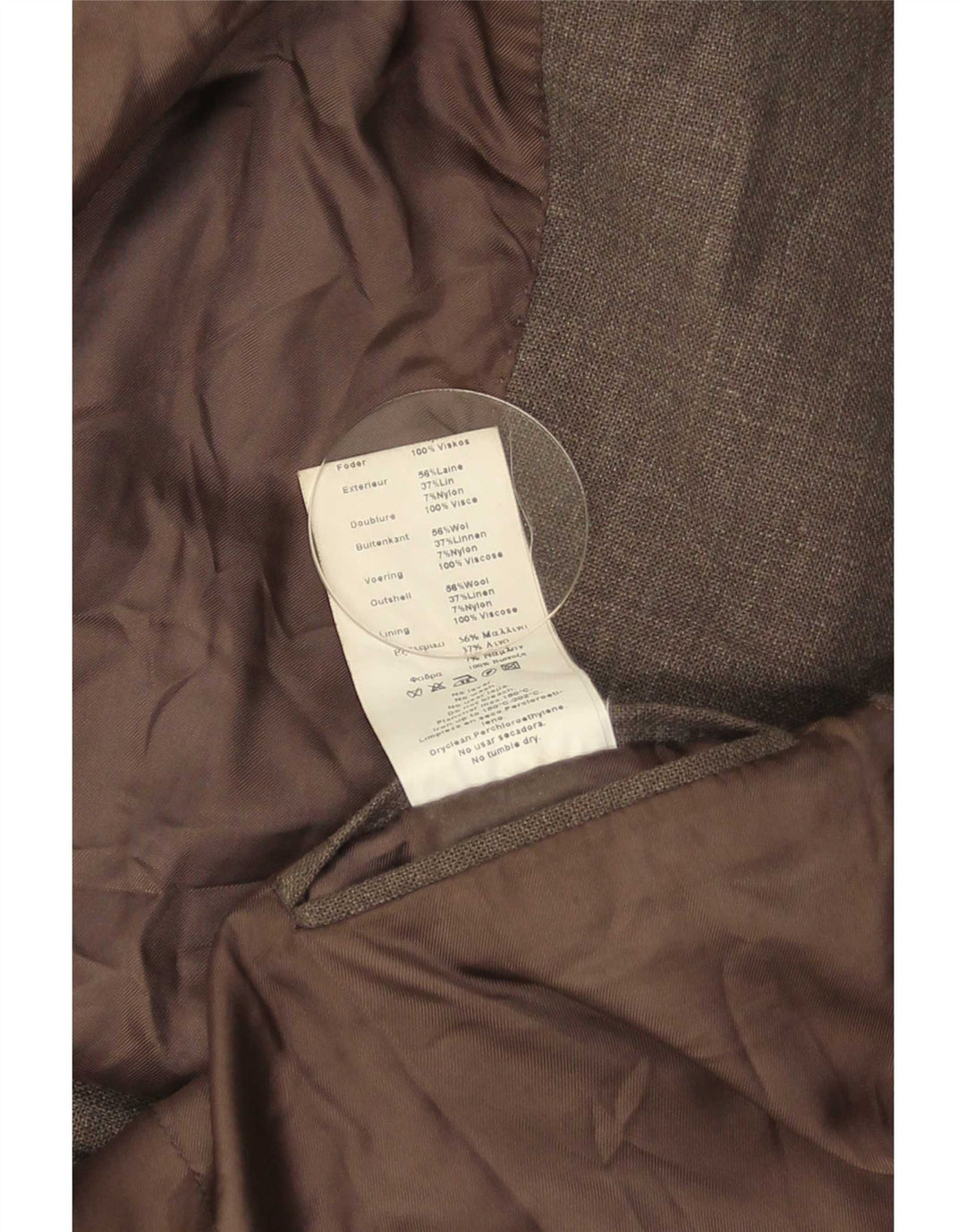 Jaqueta blazer masculina Massimo Dutti com 3 botões UE 46 pequena lã cinza