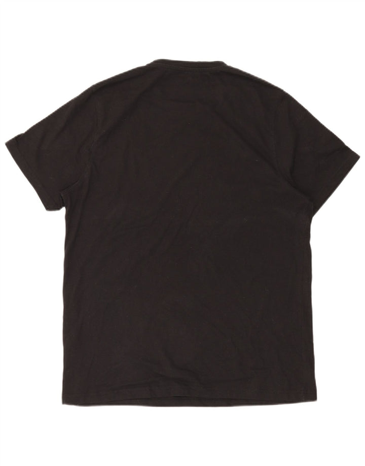 MOUNTAIN WAREHOUSE Camiseta gráfica masculina Top médio algodão preto
