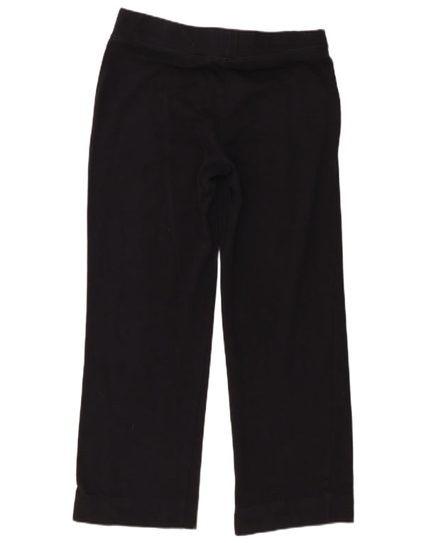 Calça de treino feminina Marks & Spencer Reino Unido 14 grande algodão preto