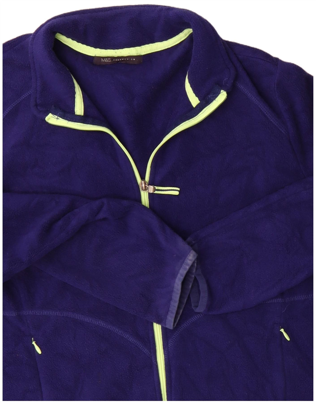 Jaqueta de lã feminina Marks & Spencer UK 20 2XL poliéster roxo