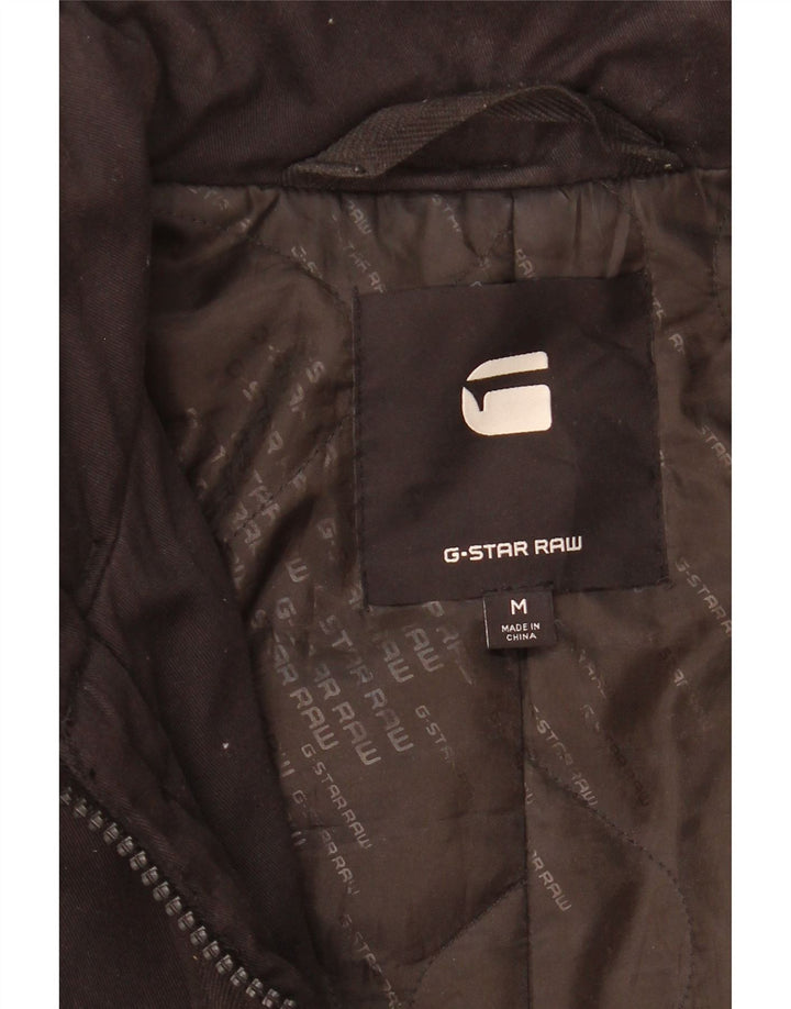 Sobretudo masculino G-Star UK 38 poliéster preto médio