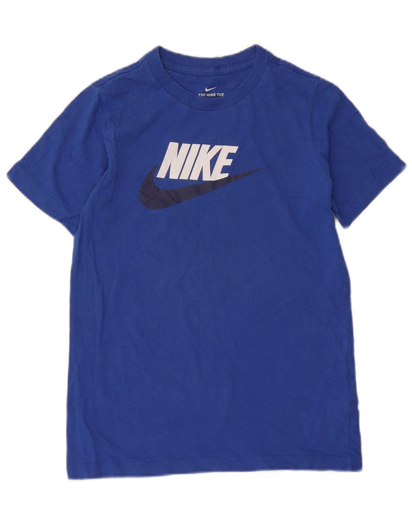 Camiseta Nike Boys Graphic Top 12-13 anos grande algodão azul