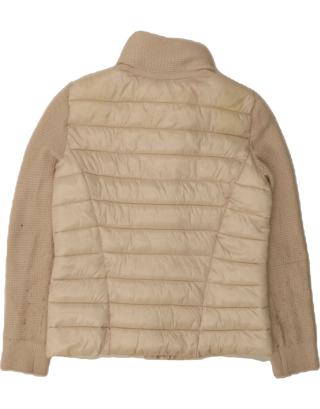 CALVIN KLEIN Womens Padded Jacket UK 14 Medium Beige Polyester Vintage Calvin Klein and Second-Hand Calvin Klein from Messina Hembry 