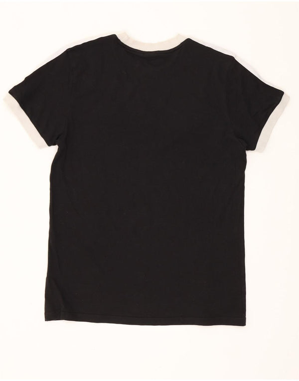 Camiseta Adidas Feminina Loose Fit Top UK 8 Pequena Preto