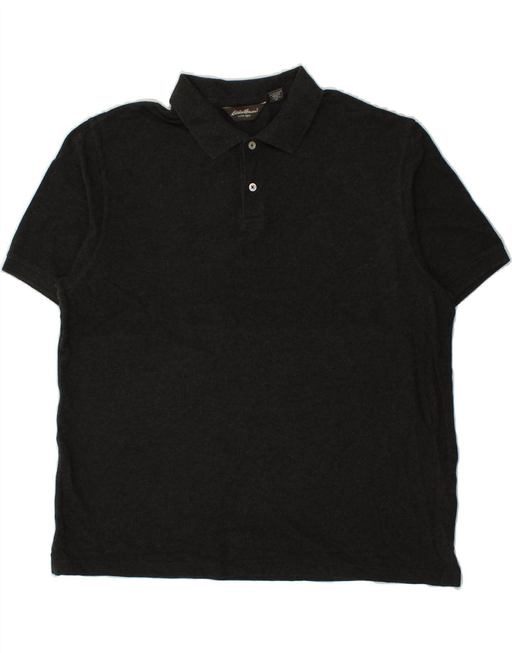 EDDIE BAUER Mens Polo Shirt XL Grey Cotton Vintage Eddie Bauer and Second-Hand Eddie Bauer from Messina Hembry 