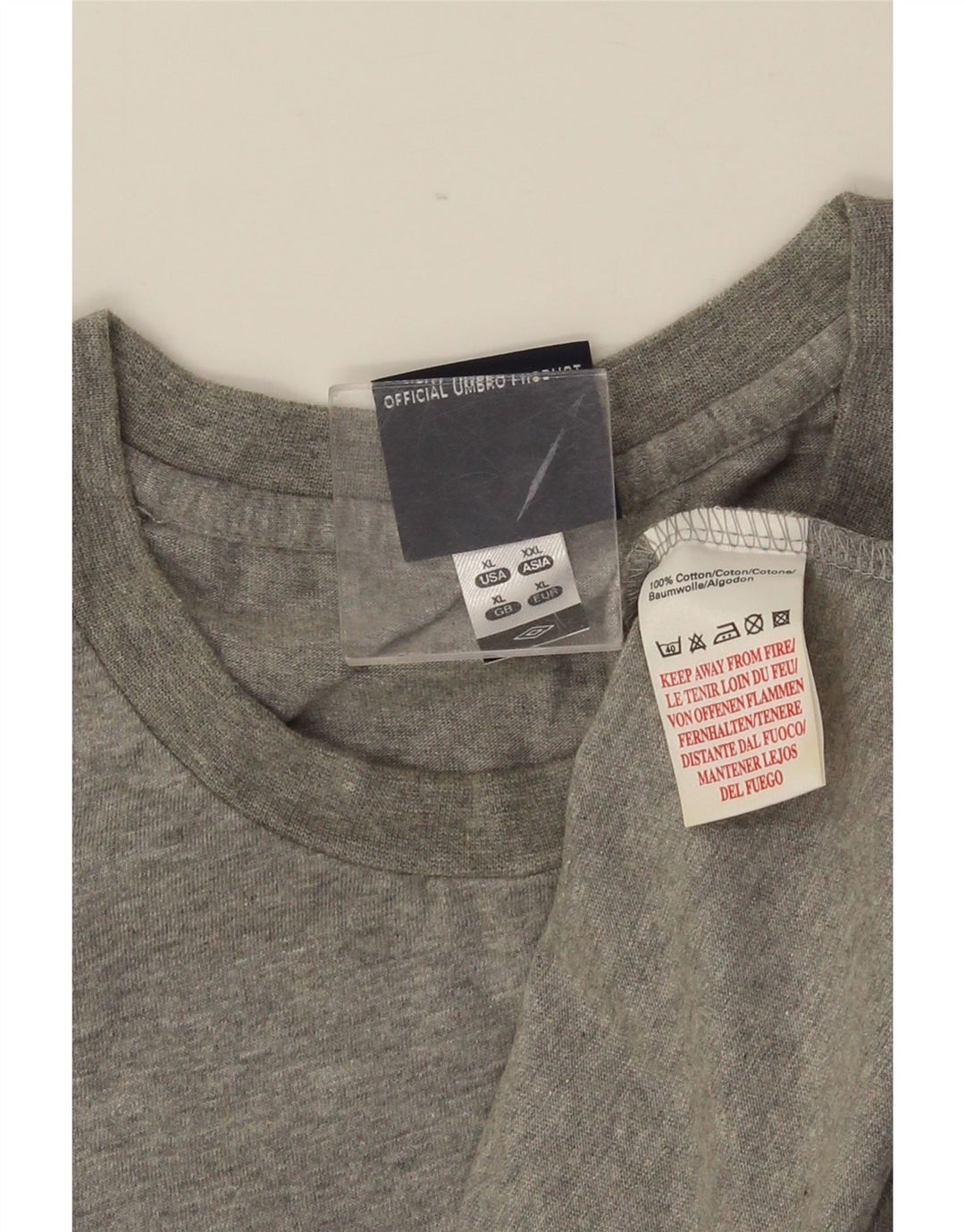 Colete gráfico masculino UMBRO Top XL algodão cinza