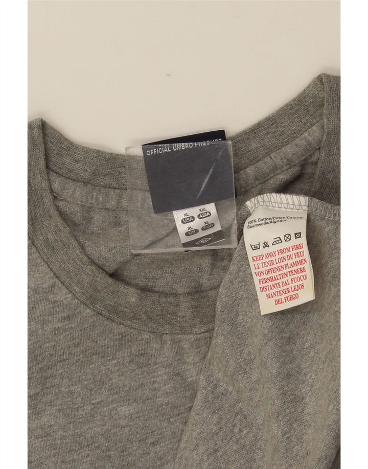 Colete gráfico masculino UMBRO Top XL algodão cinza