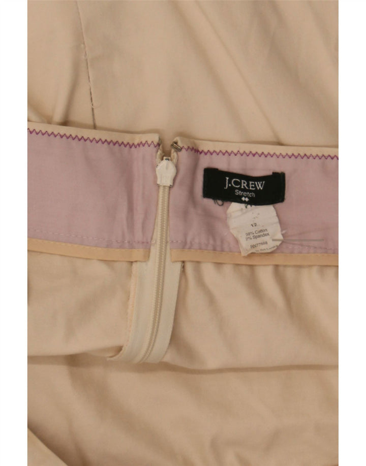J. CREW Womens Straight Skirt US 12 Large W34  Beige Cotton Vintage J. Crew and Second-Hand J. Crew from Messina Hembry 