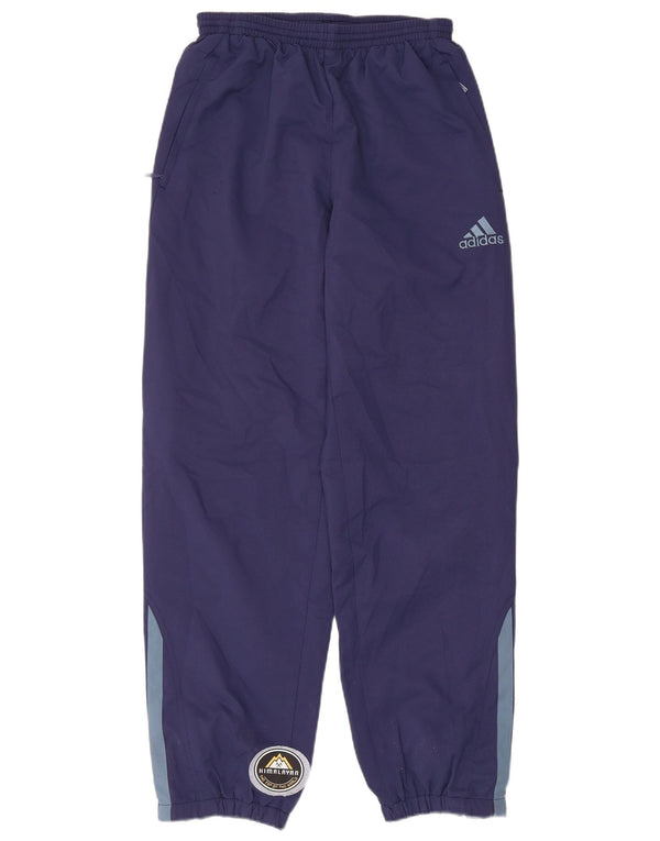 Adidas meninos calças de treino joggers 13-14 anos azul marinho poliéster
