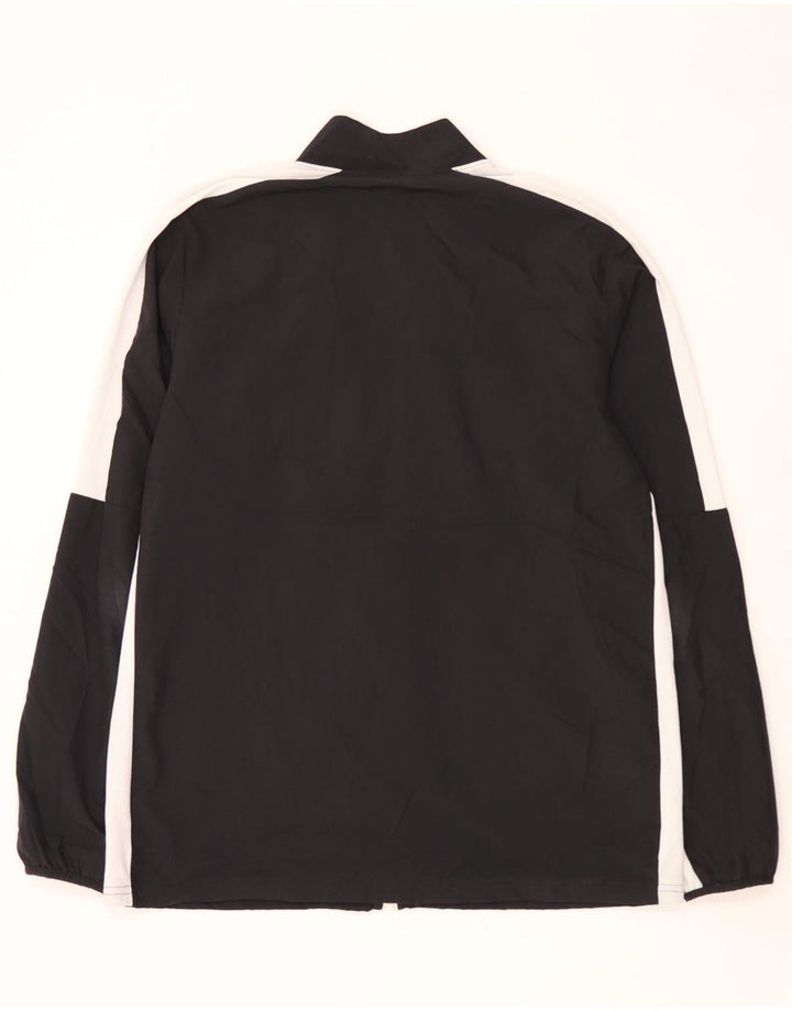 Nike Mens Dri Fit Tracksuit Top Jaqueta Grande Preto Colorblock Poliéster