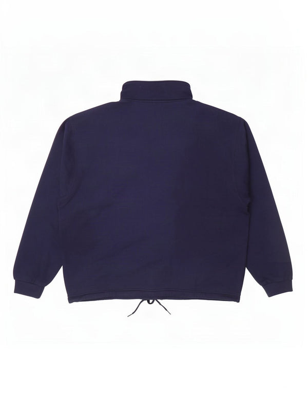 Moletom masculino Champion com zíper e gola em algodão azul marinho 2XL