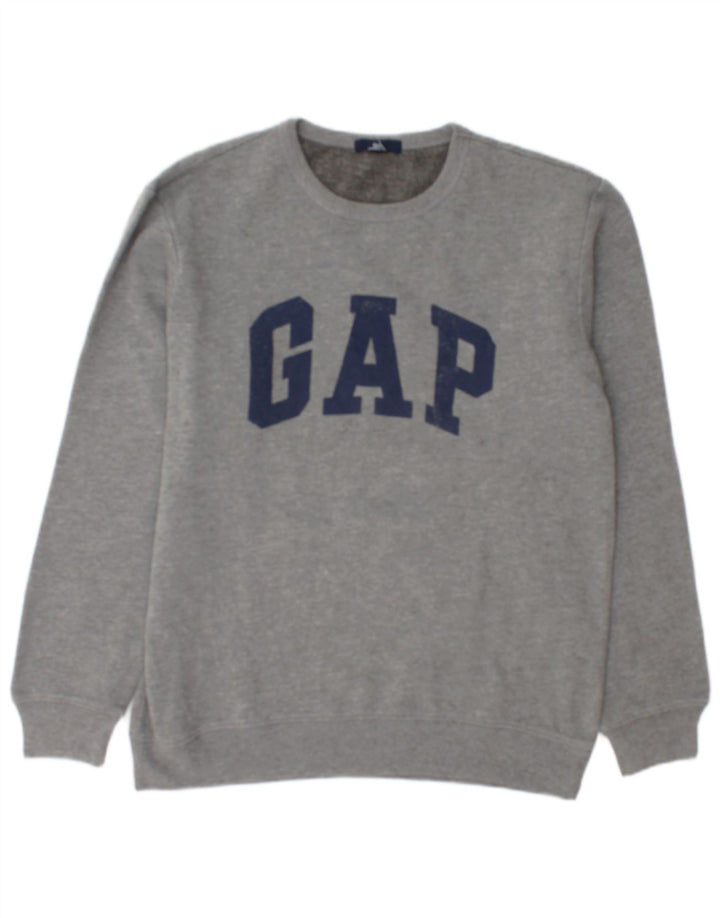 Suéter gráfico masculino Gap cinza médio