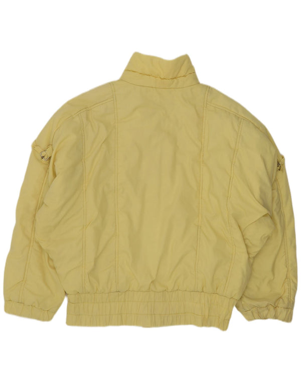 Jaqueta de esqui vintage feminina UK 18 XL amarela