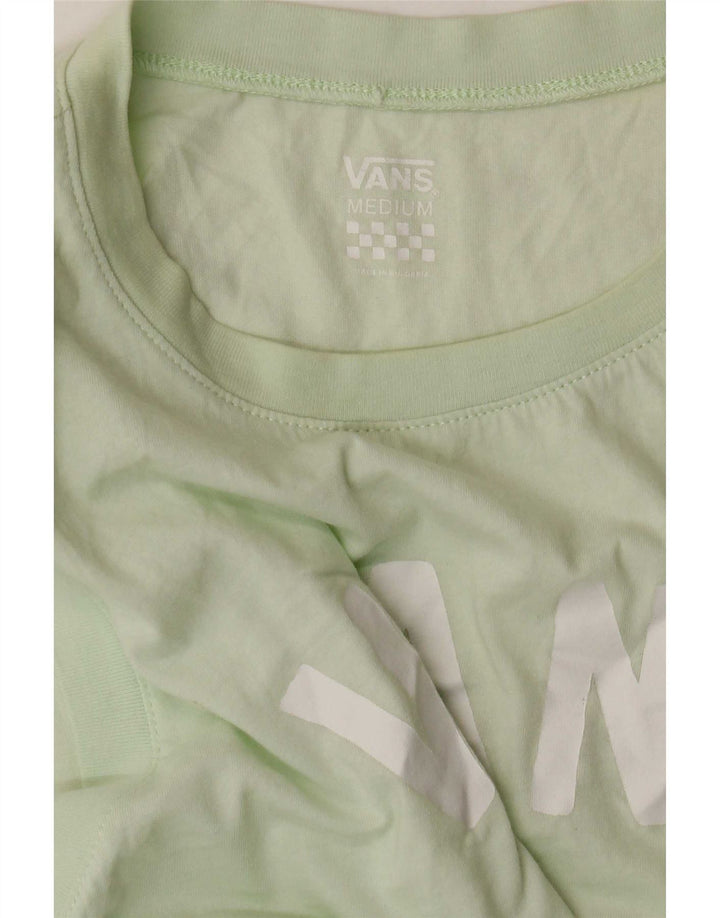 Vans Womens Graphic Vest Top UK 12 Médio Verde