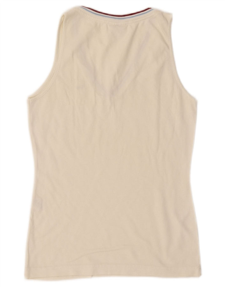 Colete feminino Lacoste tamanho superior 40 médio algodão branco