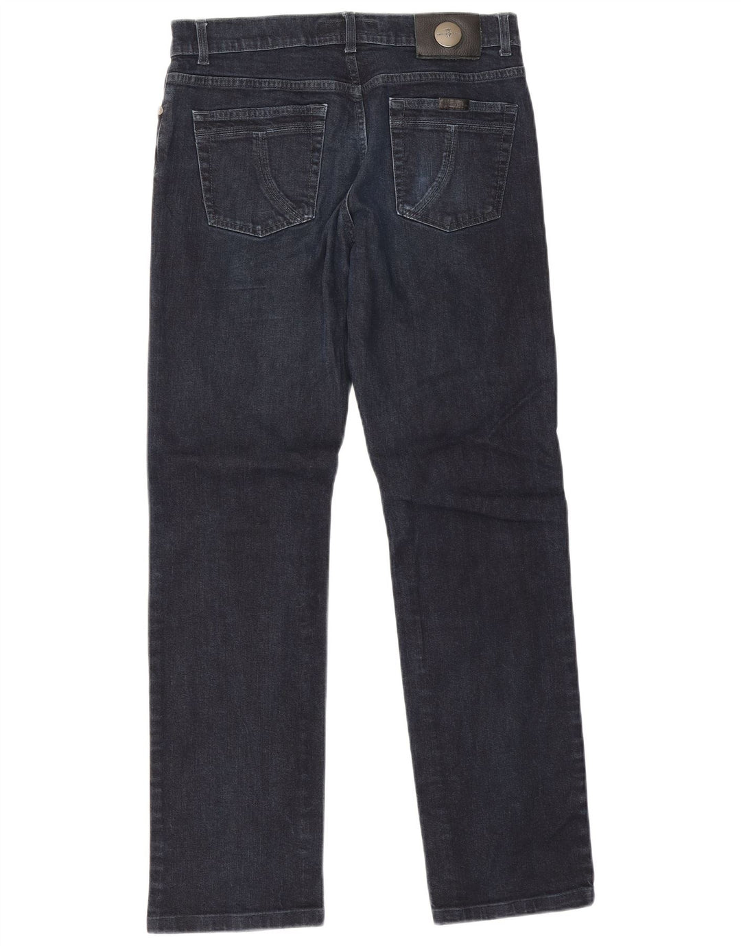 Jeans retos femininos Trussardi W33 L29 algodão azul marinho
