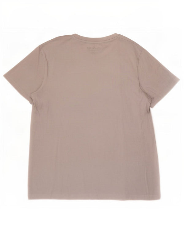 Jack & Jones Mens Graphic T-Shirt Top Small Off White Cotton