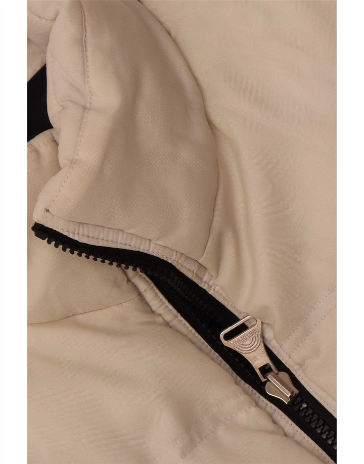 Jaqueta masculina reversível gráfica Southpole UK 38 bloco colorido preto médio