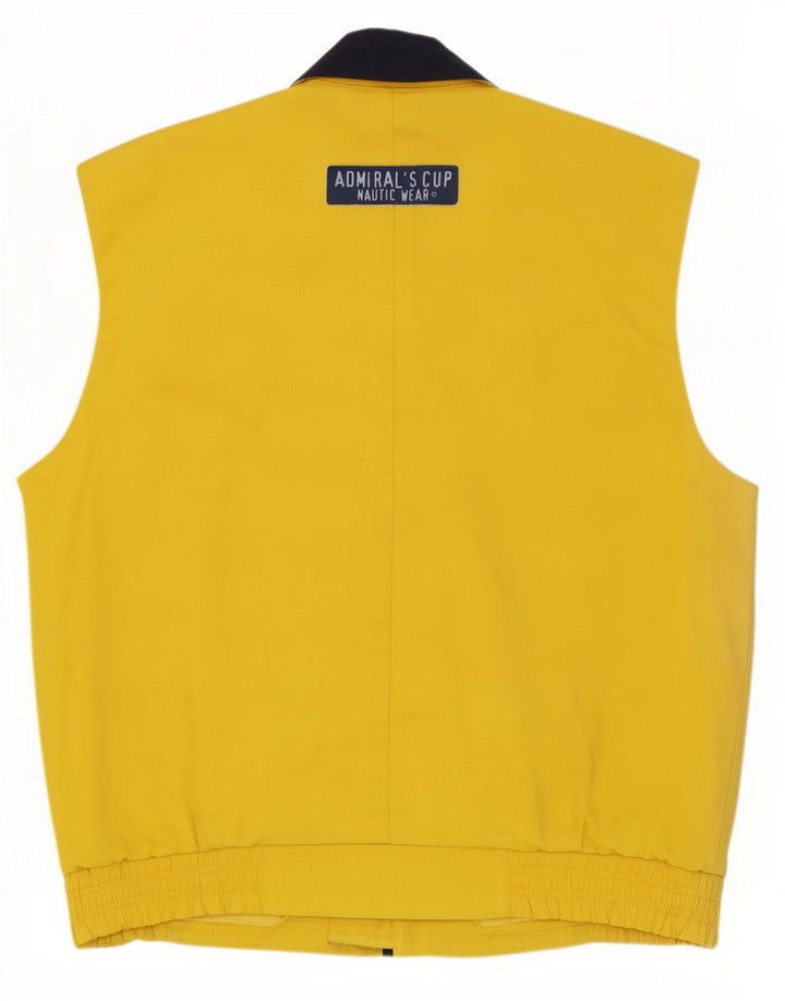 Jaqueta utilitária masculina Carlo Colucci IT 50 grande algodão amarelo