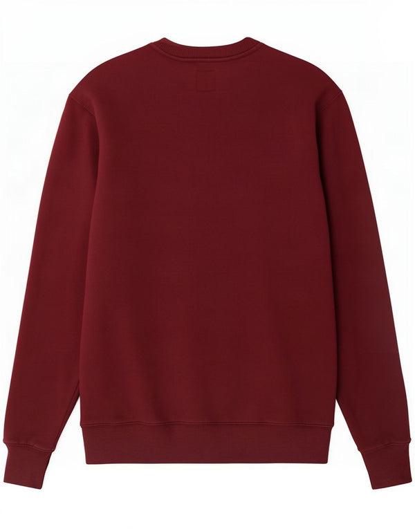 Vans Mens Graphic Moletom Jumper Pequeno Algodão Borgonha