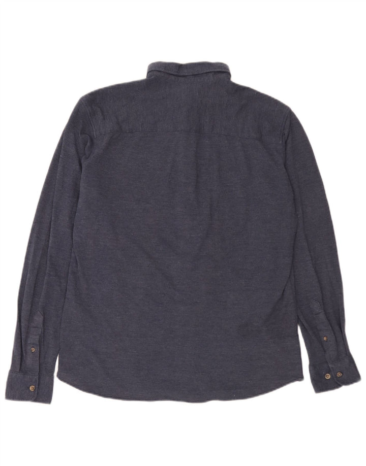 Camisa masculina Jack & Jones grande algodão azul marinho