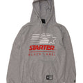 Jumper com capuz gráfico masculino Starter algodão cinza médio