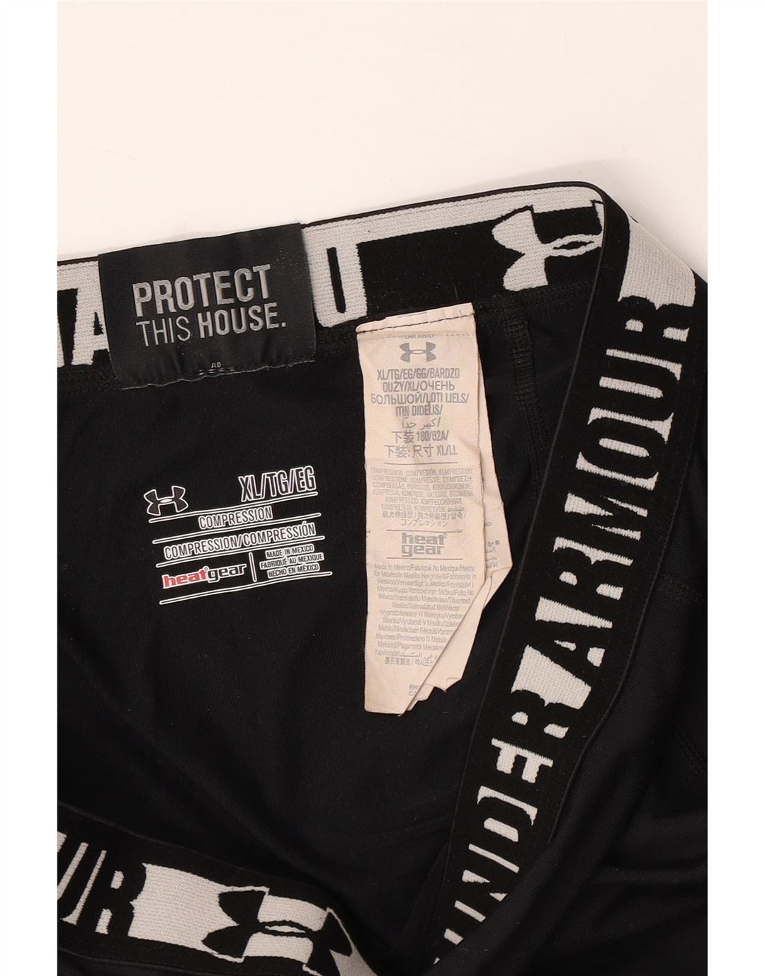 Leggings femininas UNDER ARMOUR Heat Gear Graphic UK 18 XL pretas