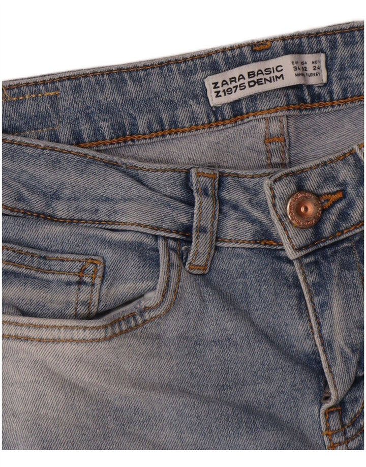 Zara Jeans Slim Feminino EU 34 2XS W24 L26 Azul