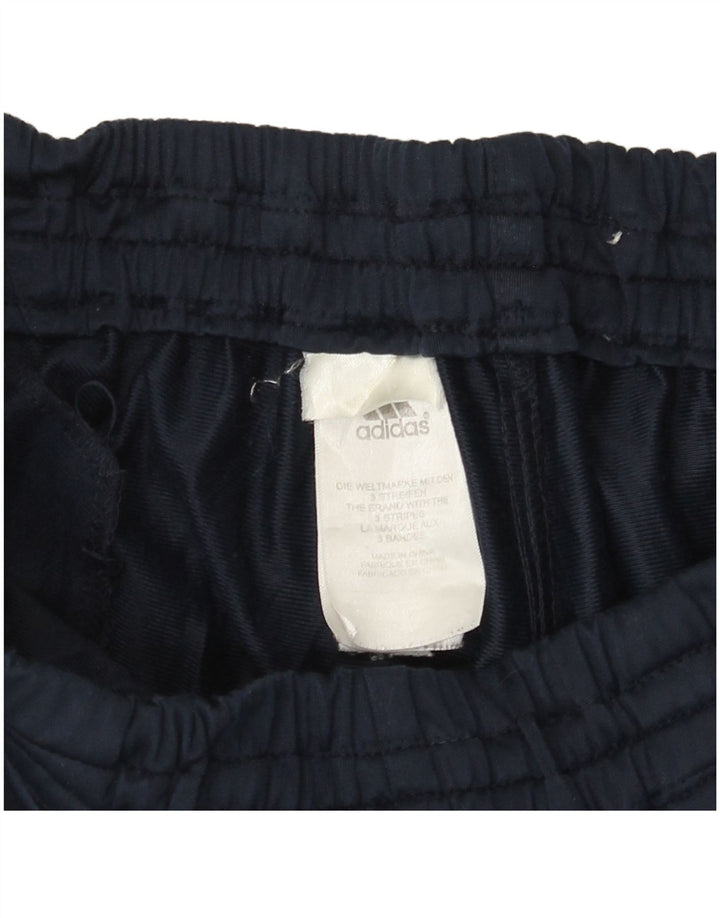 Calças de treino masculinas ADIDAS poliéster azul marinho médio