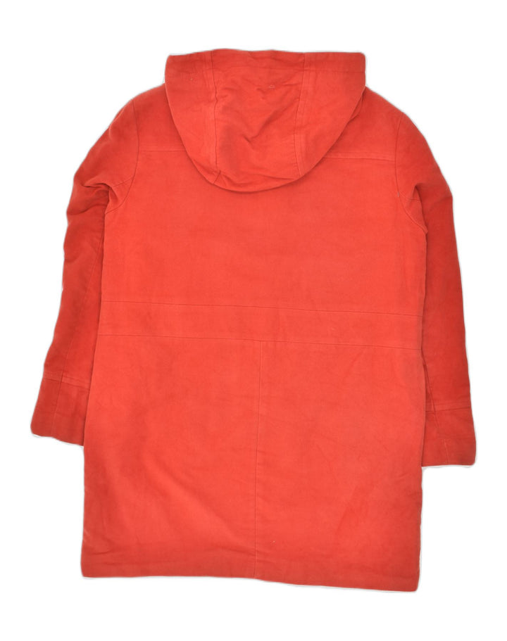 VINTAGE Womens Hooded Overcoat US 12 Large  Red Cotton | Vintage Vintage | Thrift | Second-Hand Vintage | Used Clothing | Messina Hembry 