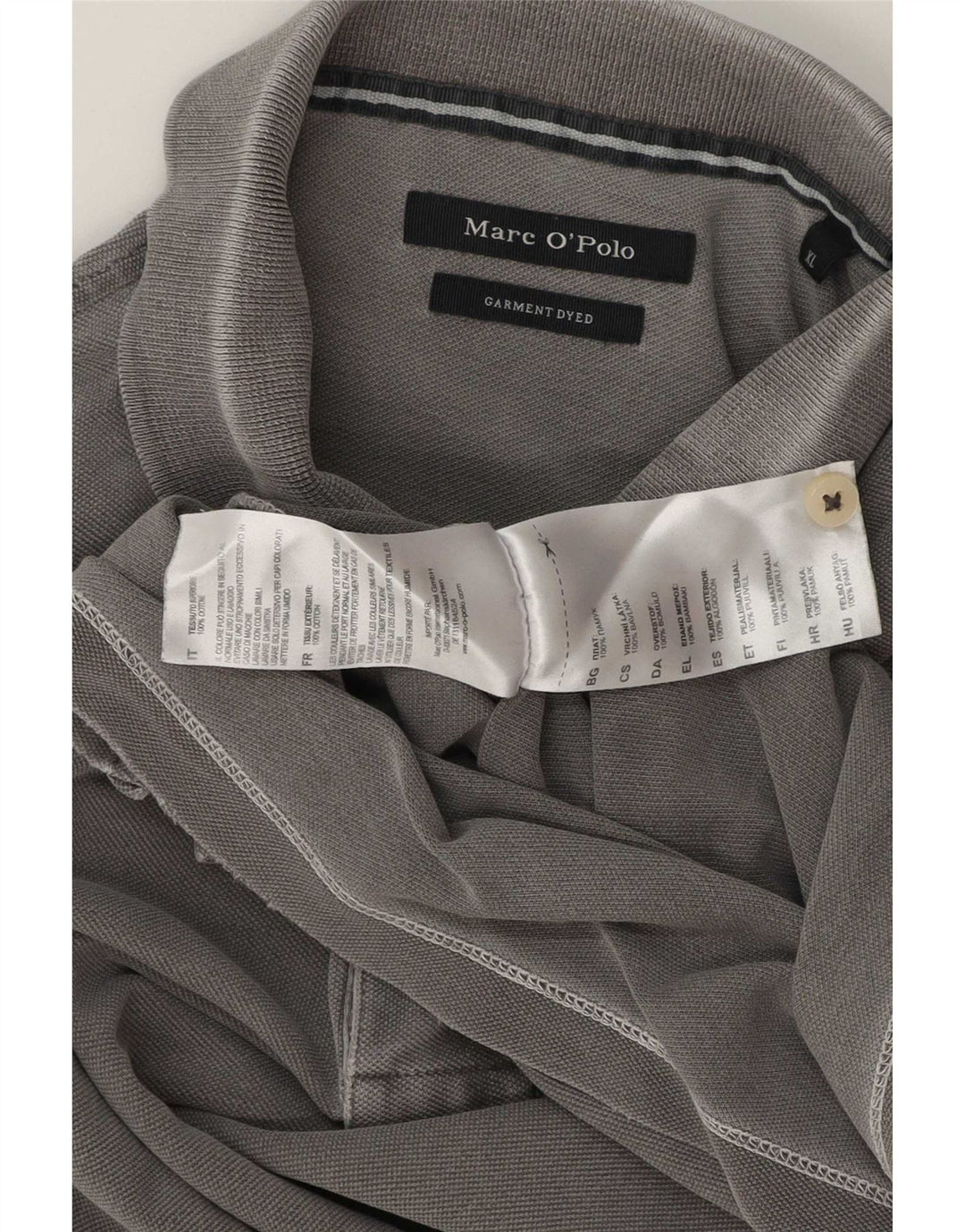 Camisa polo masculina Marc O'Polo XL cinza algodão