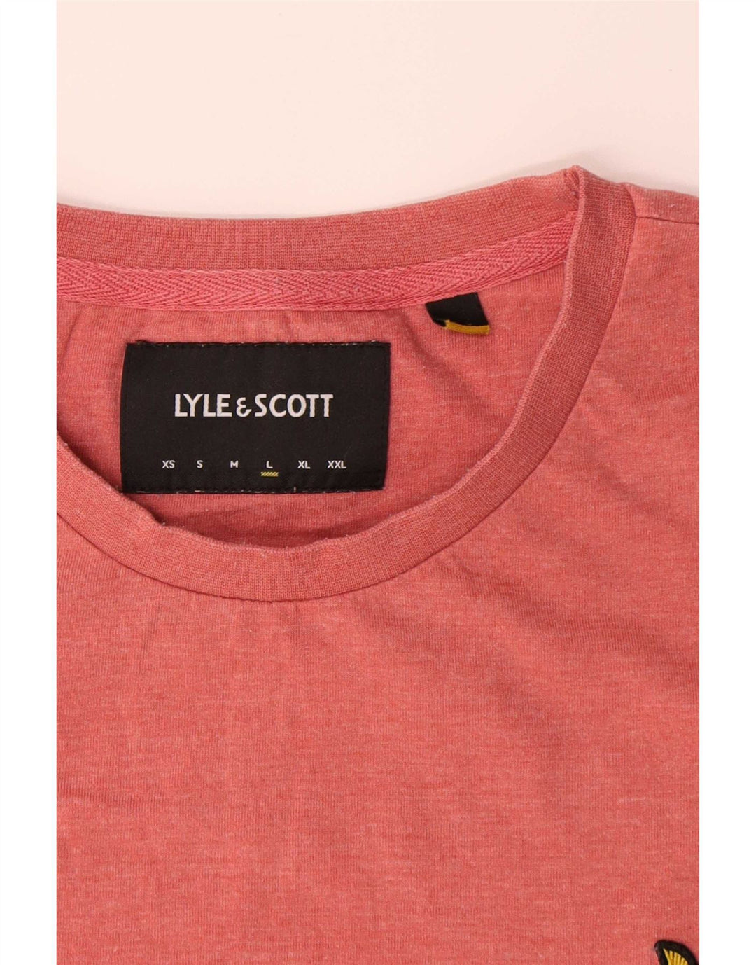 Camiseta masculina Lyle & Scott grande poliéster rosa