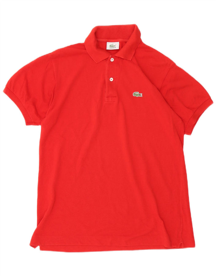 Camisa polo masculina Lacoste tamanho 3 pequeno algodão vermelho