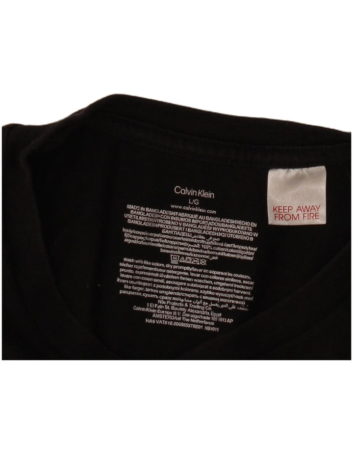 Camiseta masculina CALVIN KLEIN grande preta