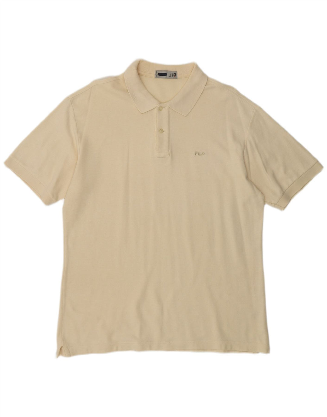 Camisa polo masculina FILA IT 52 grande amarelo