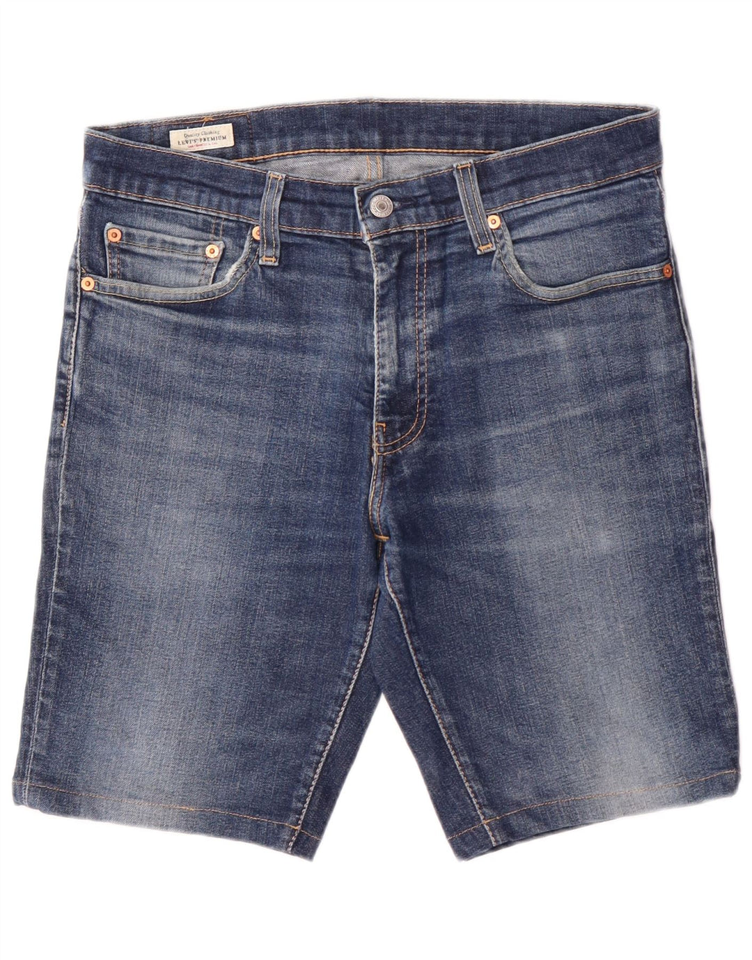 Shorts jeans masculino Levi's 511 Slim Fit W32 algodão azul médio