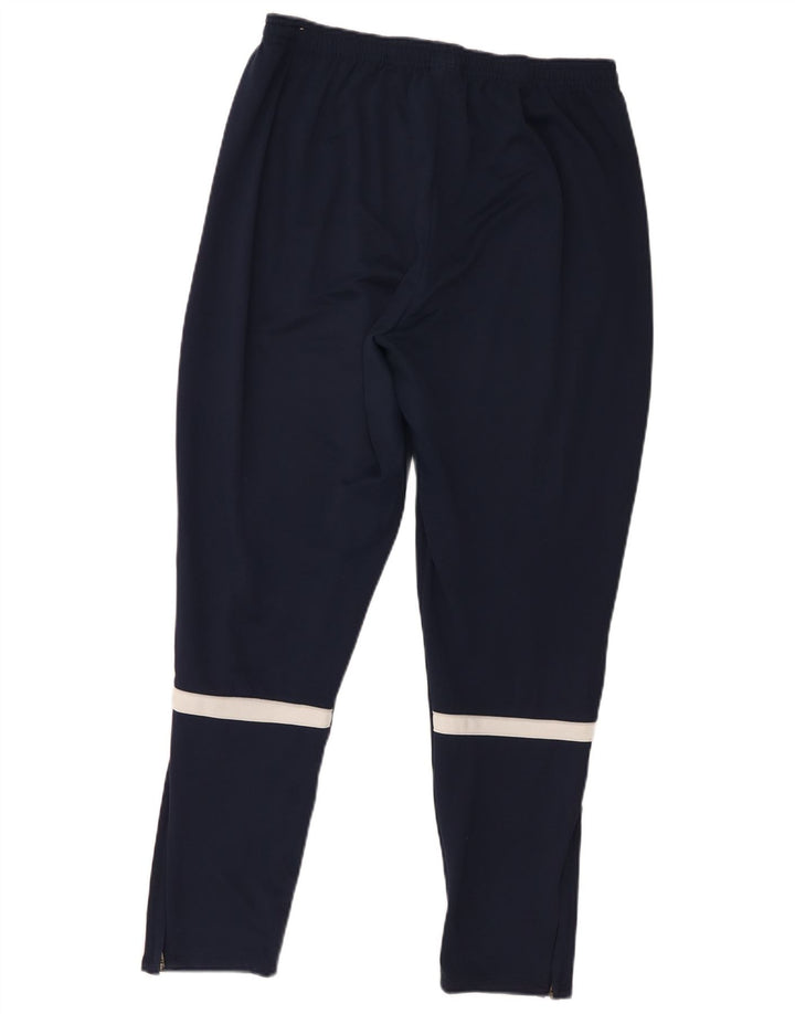 Calça de treino masculina Nike Dri Fit grande poliéster azul marinho
