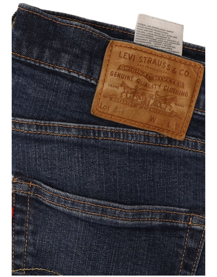 LEVI'S Masculino 511 Slim Jeans W32 L32 Azul Algodão