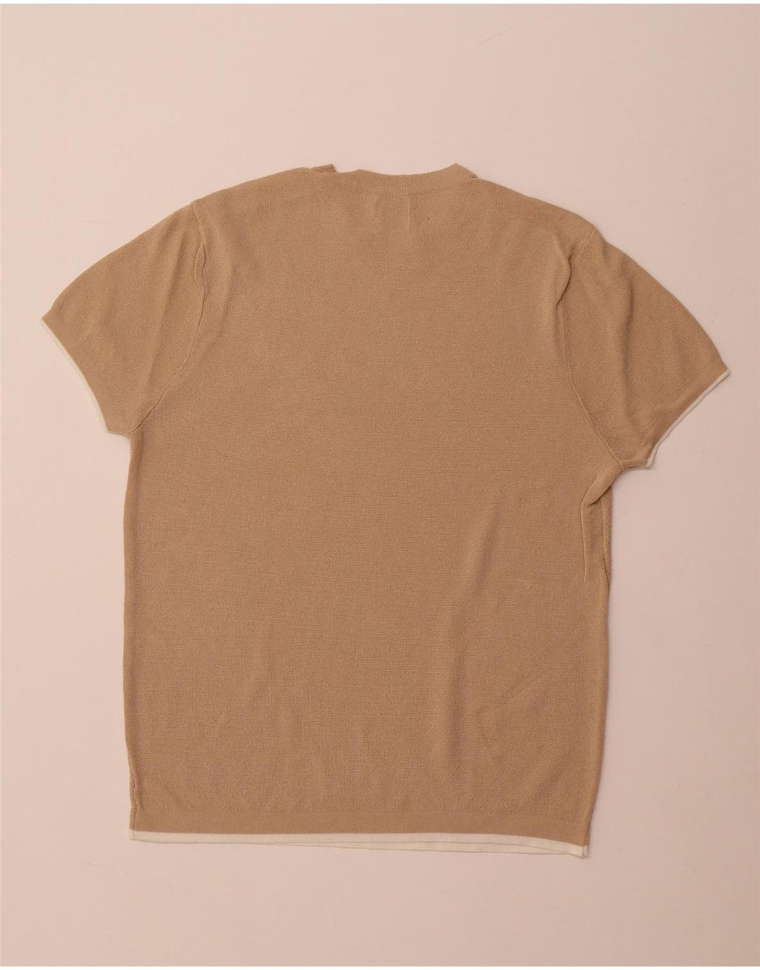 Zara Camiseta masculina Top Médio Bege