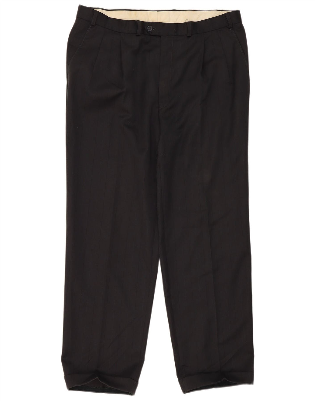 Calça masculina Marks & Spencer com pegged suit W38 L31 poliéster preto